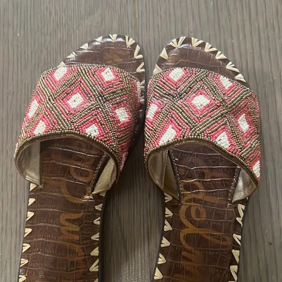 Sam Edelman Beaded Sandals - Picture 1 of 4